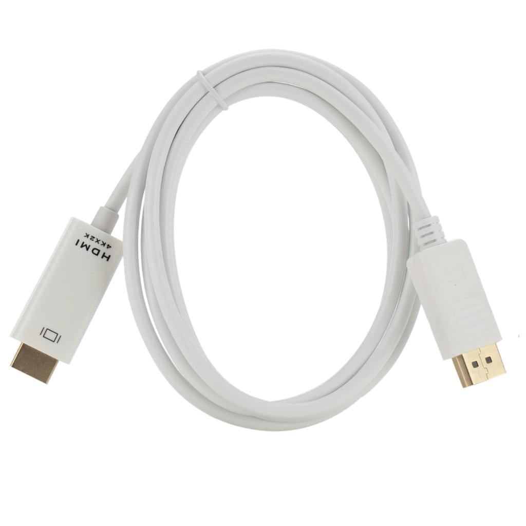 1.8M/6FT 4K x 2K DP to HDMI Adapter Cord Cable for MacBook Air Monitor Dell