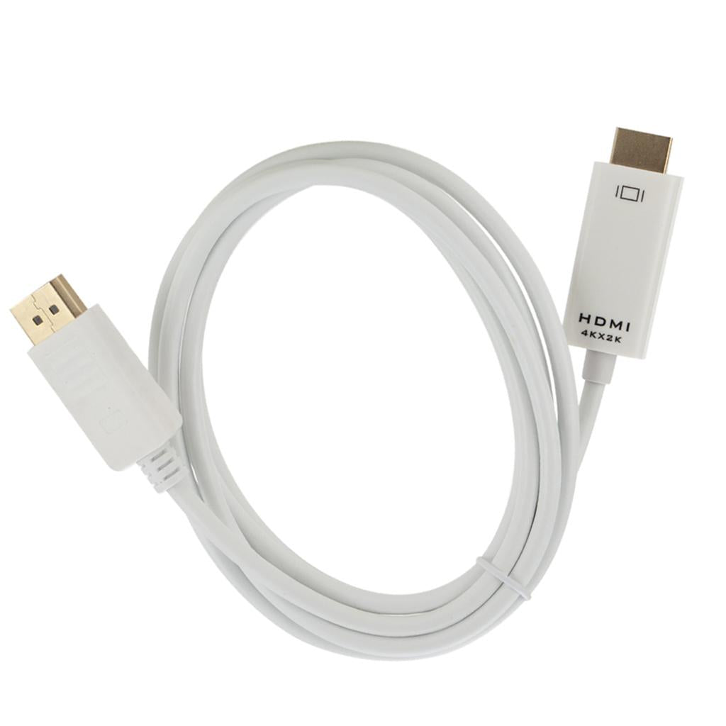 1.8M/6FT 4K x 2K DP to HDMI Adapter Cord Cable for MacBook Air Monitor Dell