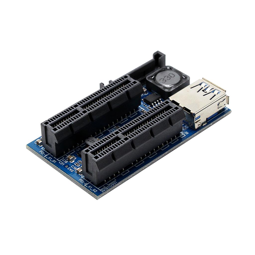 PCI-E USB 3.0 Cable Express 1X to Double x 4X Extension Line UEX105