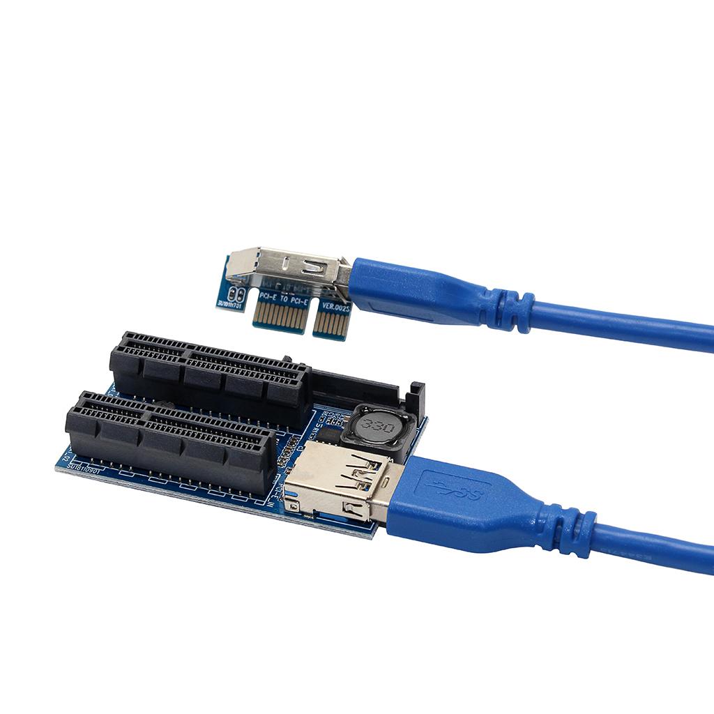 PCI-E USB 3.0 Cable Express 1X to Double x 4X Extension Line UEX105