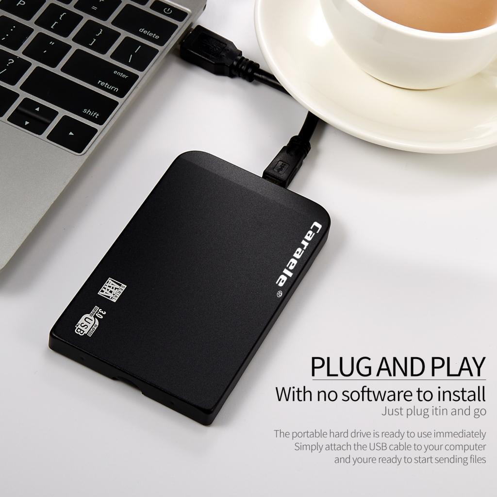 USB3.0 2.5 SATA External Hard Drive Mobile Disk HD Enclosure Black 320GB