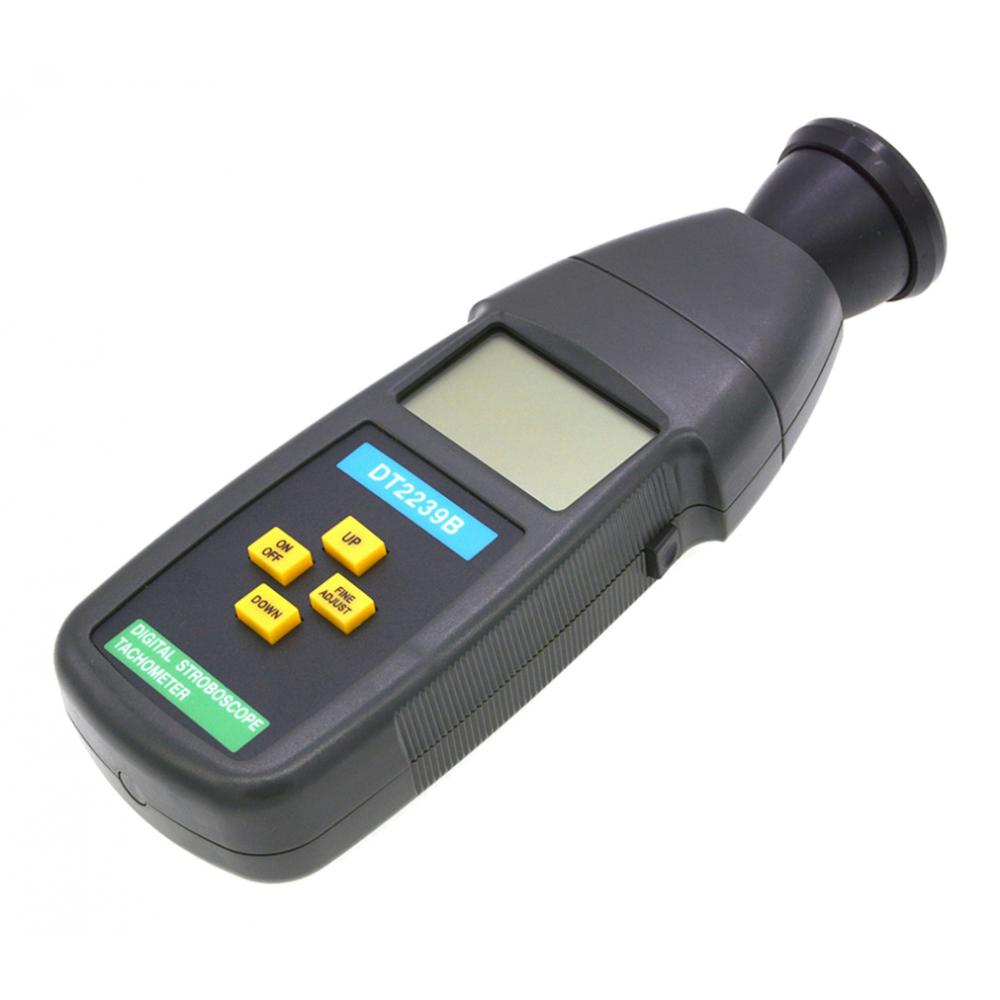 DT2239B Digital LCD Non-Contact Flash Stroboscope Tachometer 60~20000RPM