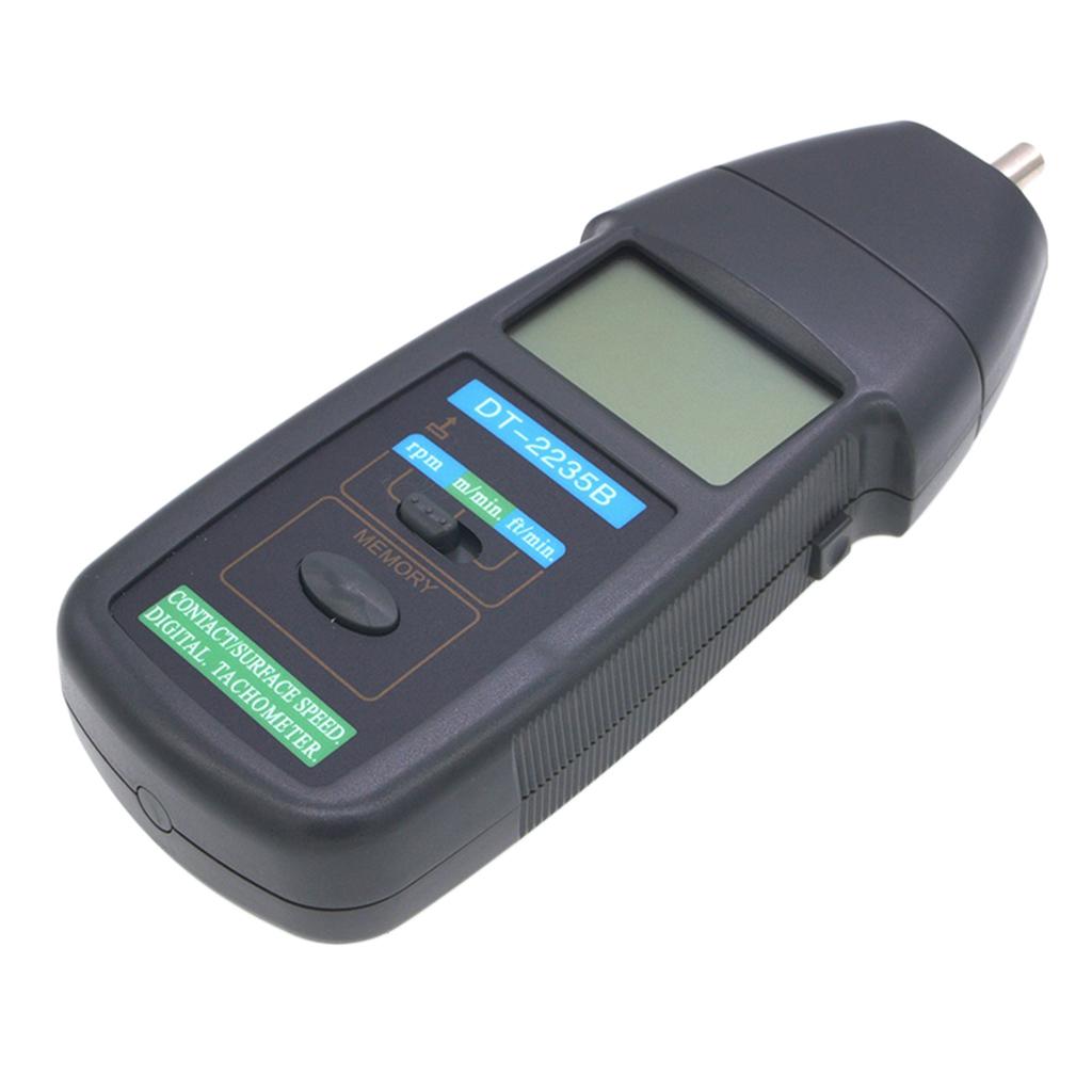 DT-2235B Digital Tachometer Contact RPM Tach Tester Motor Speed Gauge