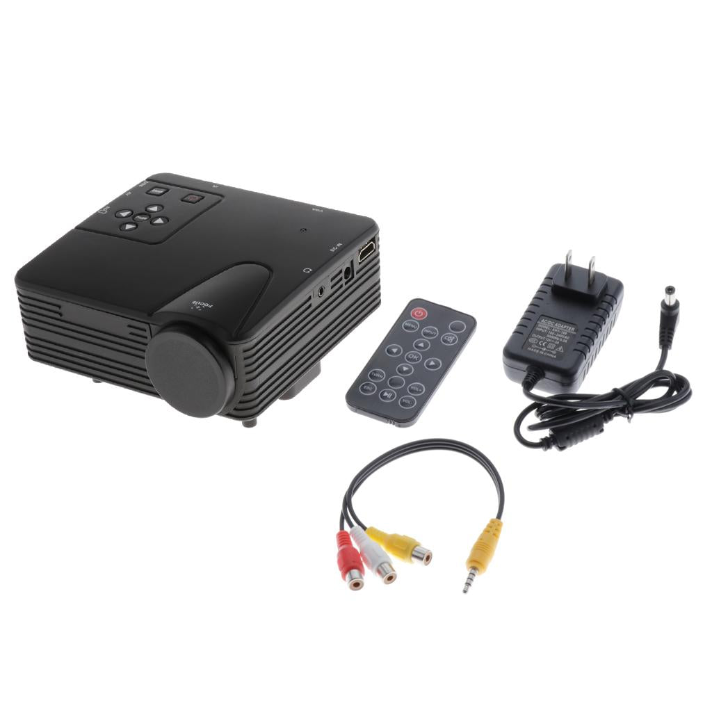 Portable H80 Mini Supports FHD 1080P LED Projector Video Home Theater