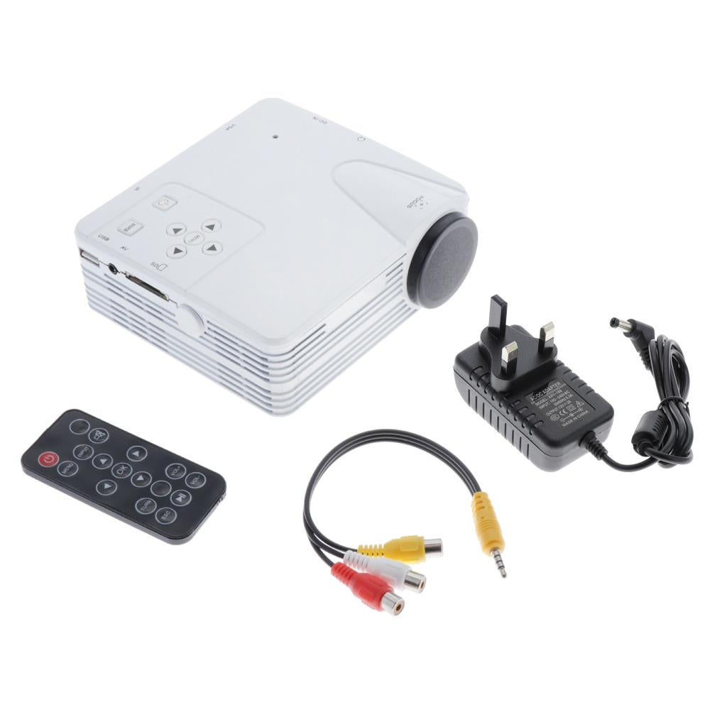 H80 Portable 640x480 Pixels Support Full HD 1080P UK Home Theater Projector