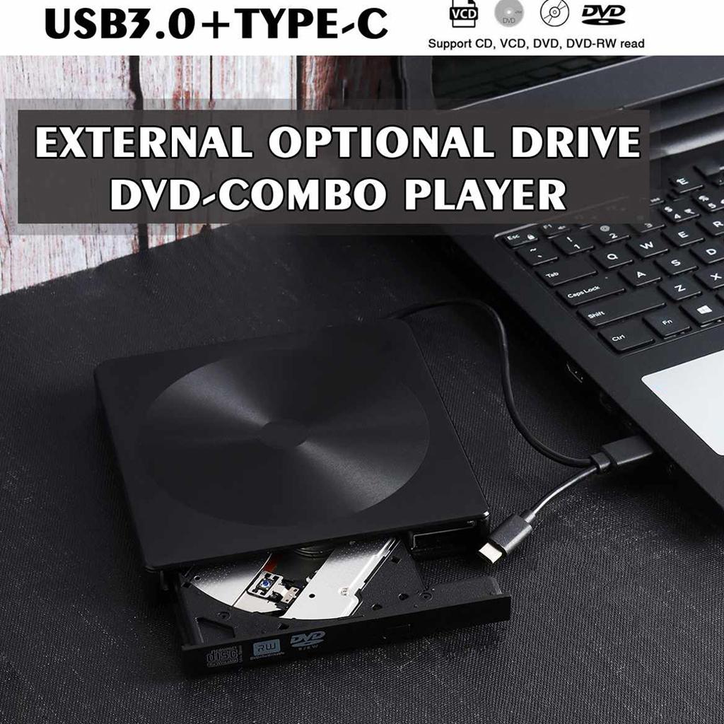 USB 3.0 Type-c External DVD / CD Drive Burner Writer For Laptop Computer