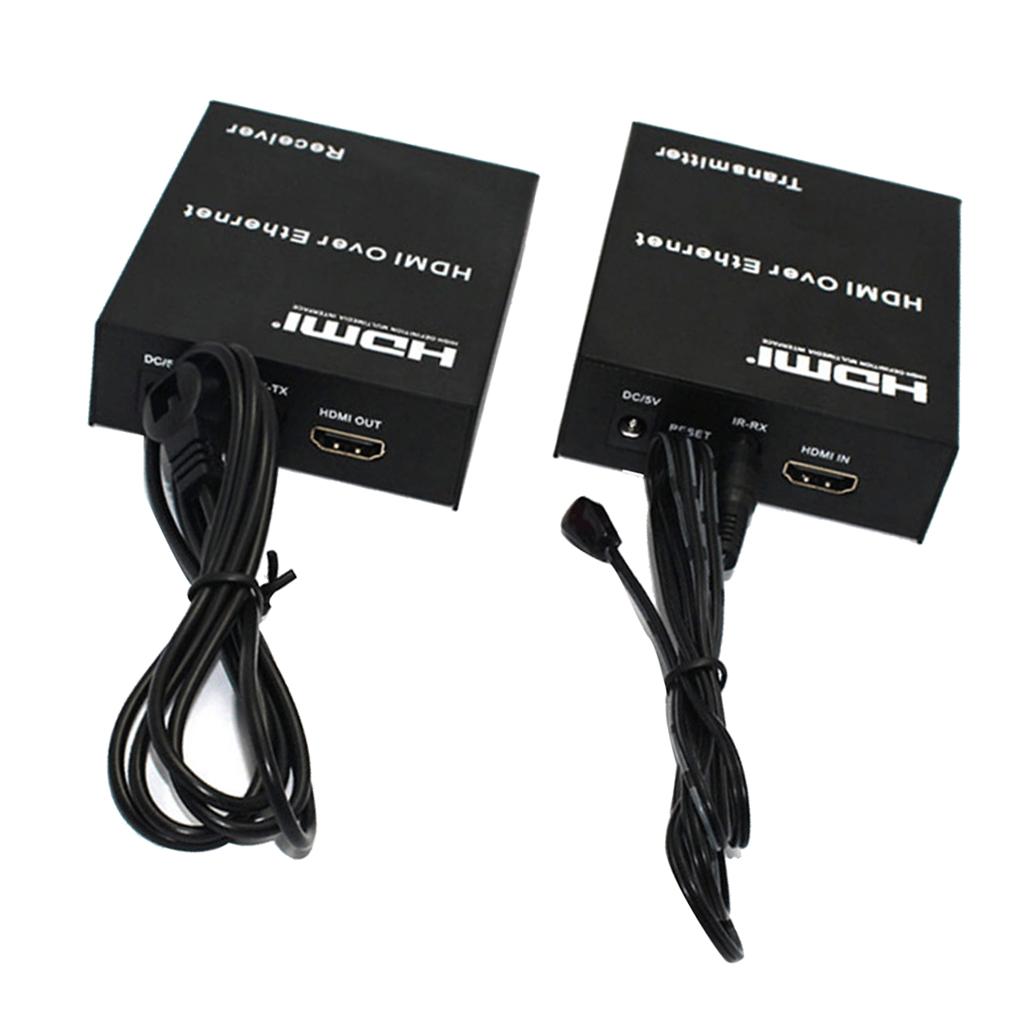 1080P HDMI Network Extender Over Single Cable CAT5E/6 Ethernet RJ45 FHD