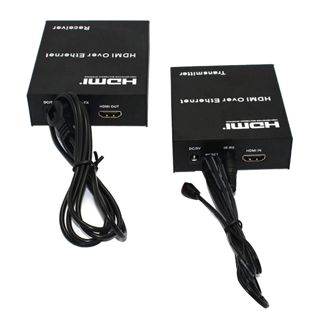 1080P HDMI Network Extender Over Single Cable CAT5E/6 Ethernet RJ45 FHD