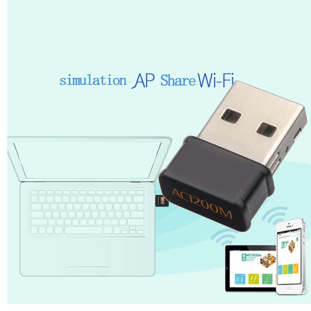 USB WiFi Adapter Network Receiver Dual Band Network Card Dongle Adapter