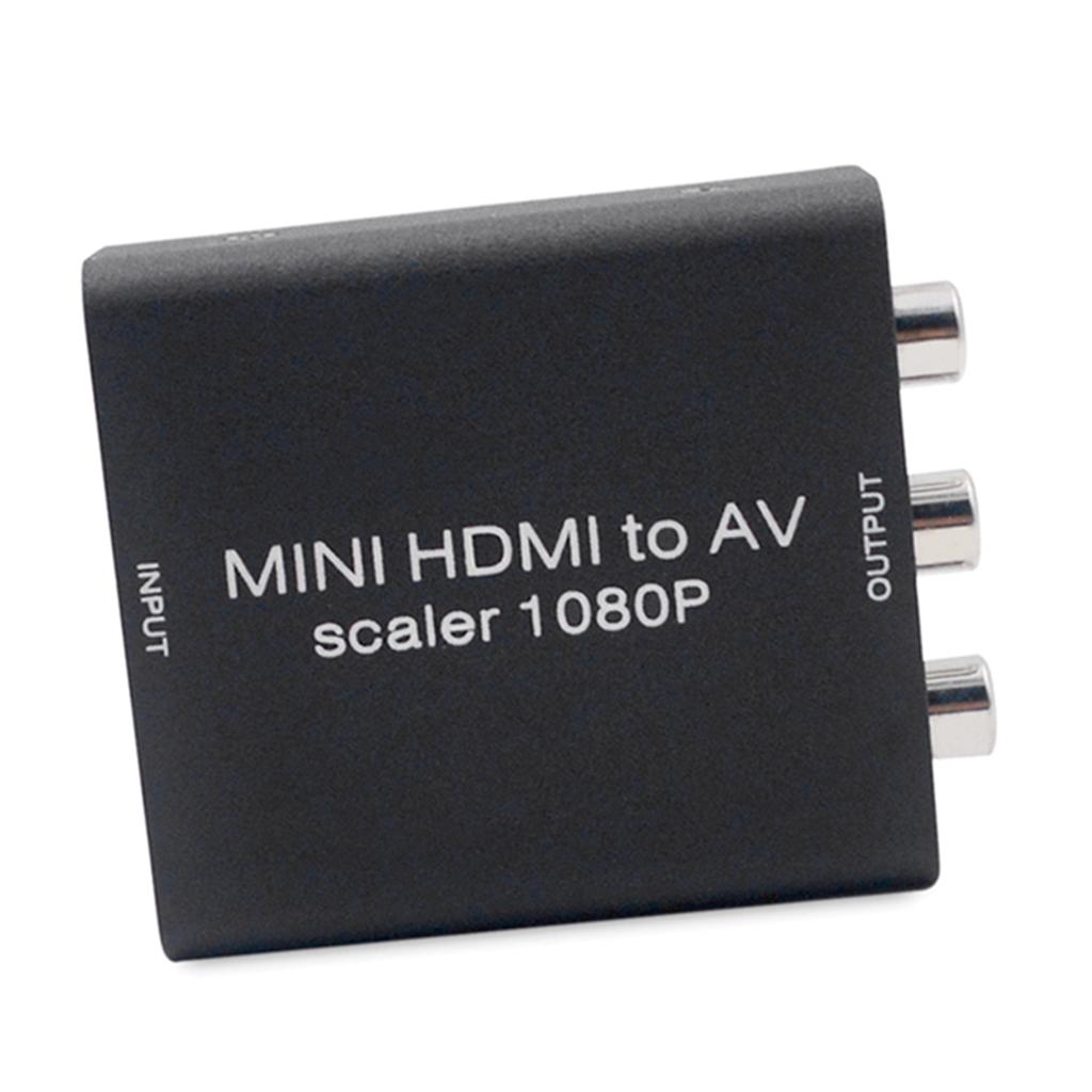 HDMI to AV 3 RCA CVBS Converter 1080P Video Audio Adapter Supports PAL/NTSC