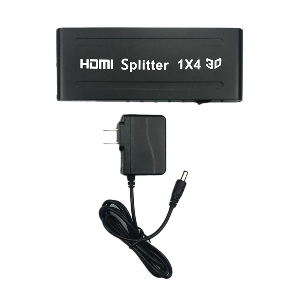 HDMI Splitter Amplifier Duplicator 1x4 Hub 1 in 4 out 3D 1080p