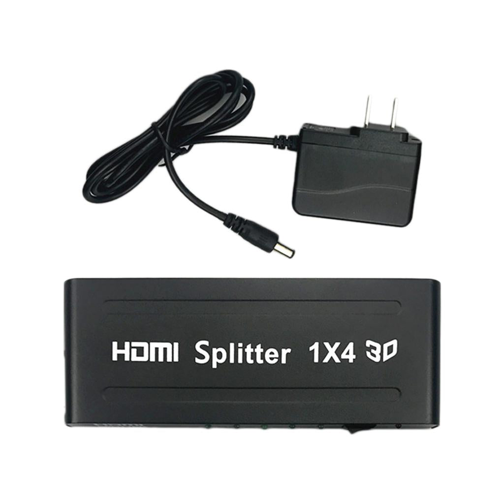 HDMI Splitter Amplifier Duplicator 1x4 Hub 1 in 4 out 3D 1080p