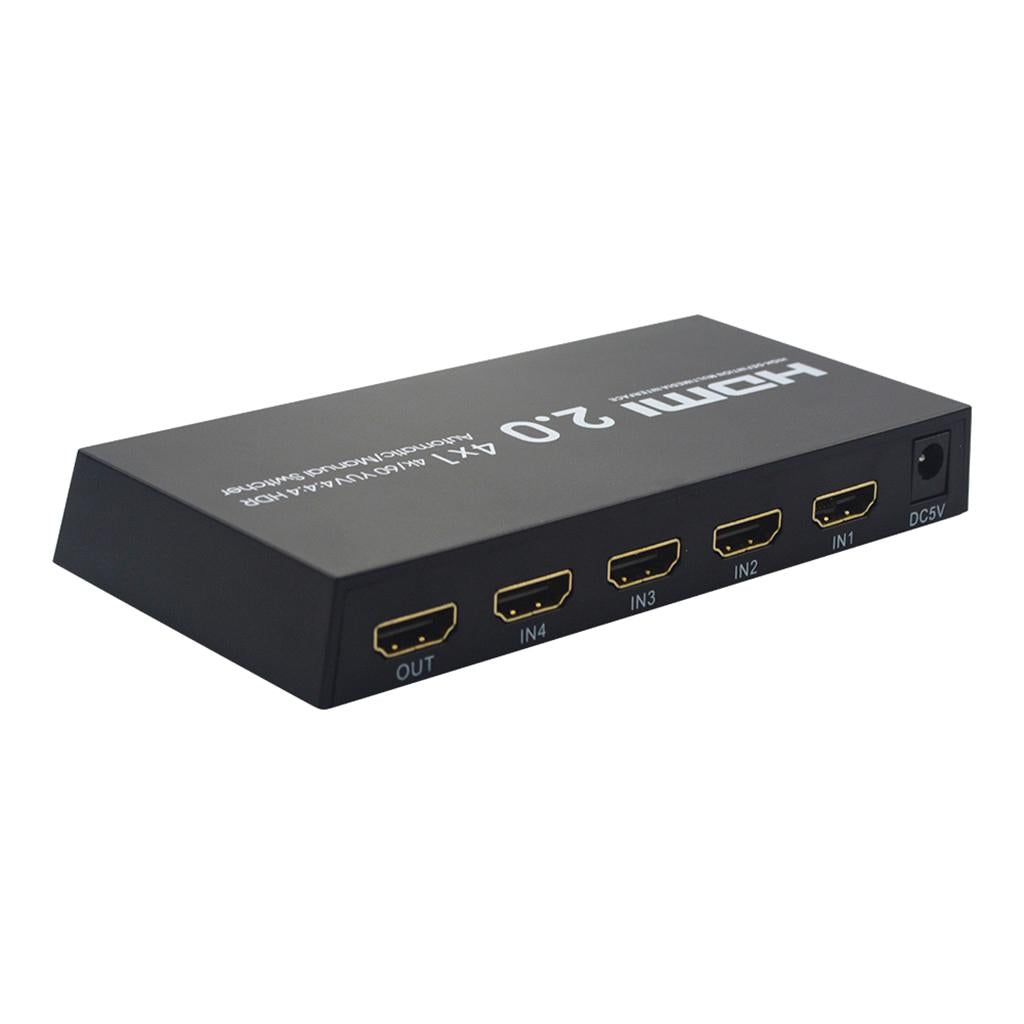 HDMI 2.0 4 in 1 out HD Automatic Manual Switcher 4K Synchronous HDMI Adapter