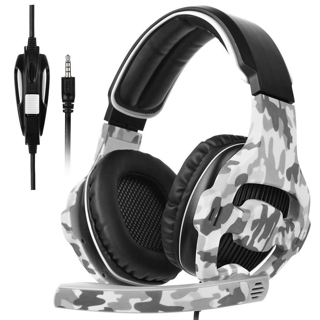 3.5mm LED Stereo Headsets Surround Sound Gaming headphones W/ MIC Camouflage