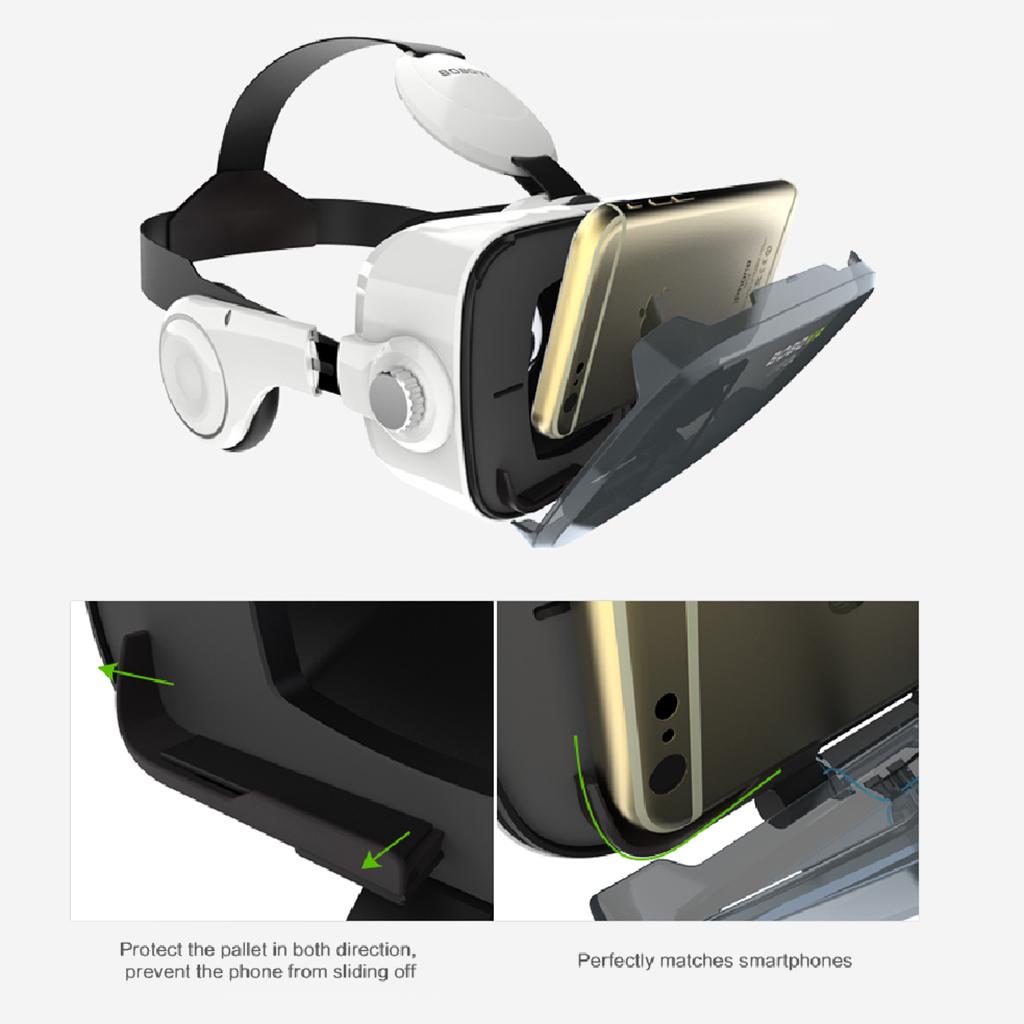 3D VR Glasses Virtual Reality Mobile Phone 3D Movies Games Headset DIY Black
