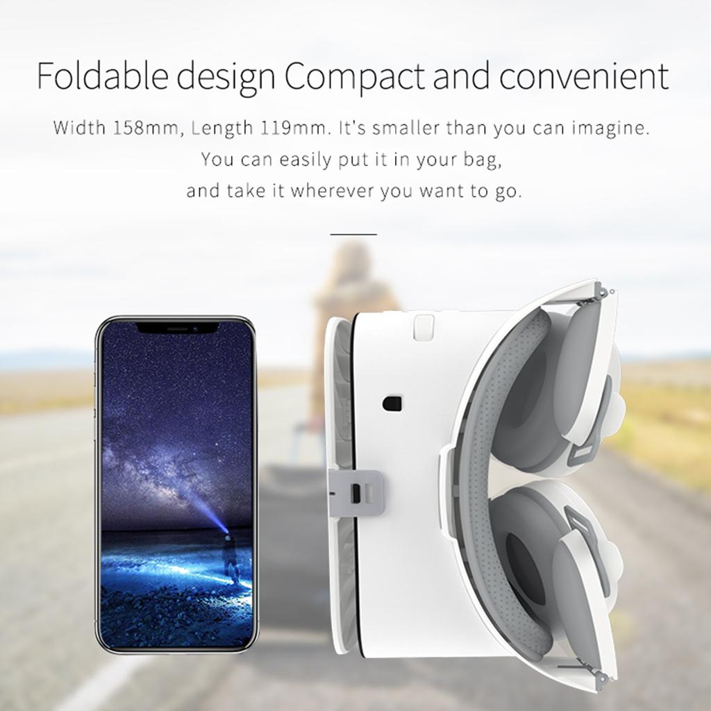 3D VR Glasses Virtual Reality for iPhone Android Smart Phone Goggles Black