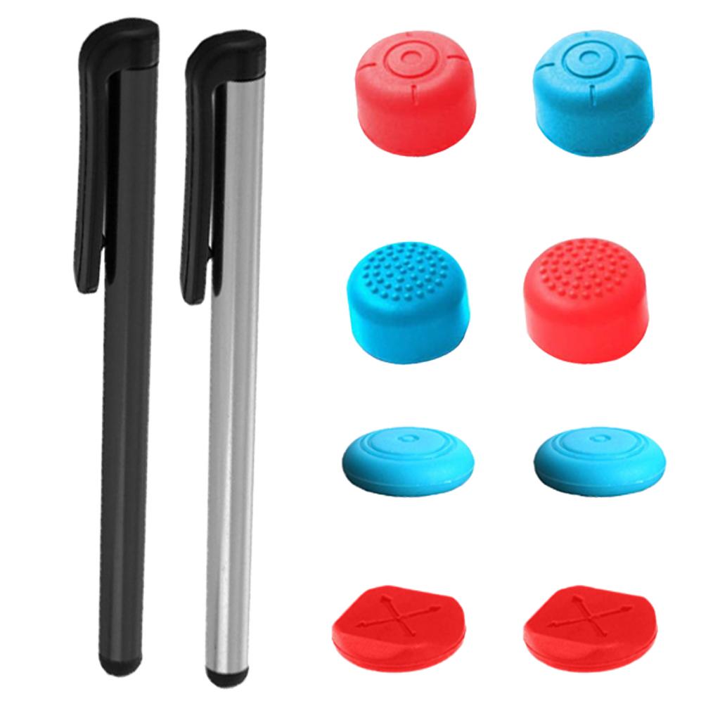 Universal Touch Screen Pen w/ Thumb Grips Cap Set for Nintendo Switch Lite