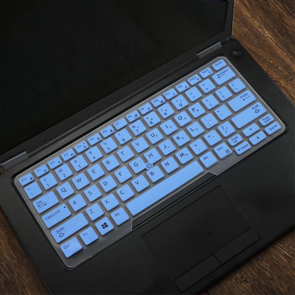 Silicone Keyboard Skin for Dell Latitude E5480 E5490 Blue