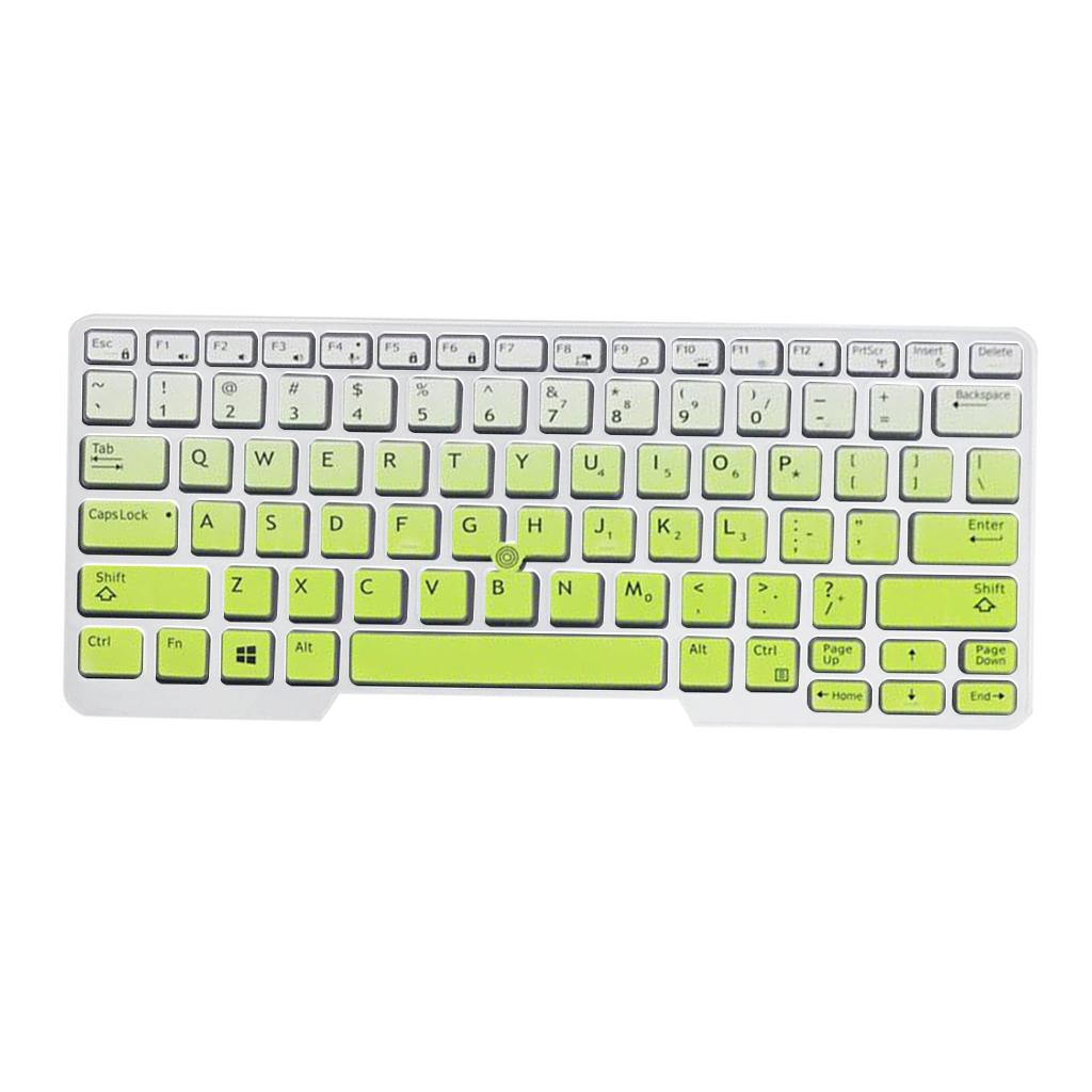 Silicone Keyboard Skin for Dell Latitude E5480 E5490 Green Gradient