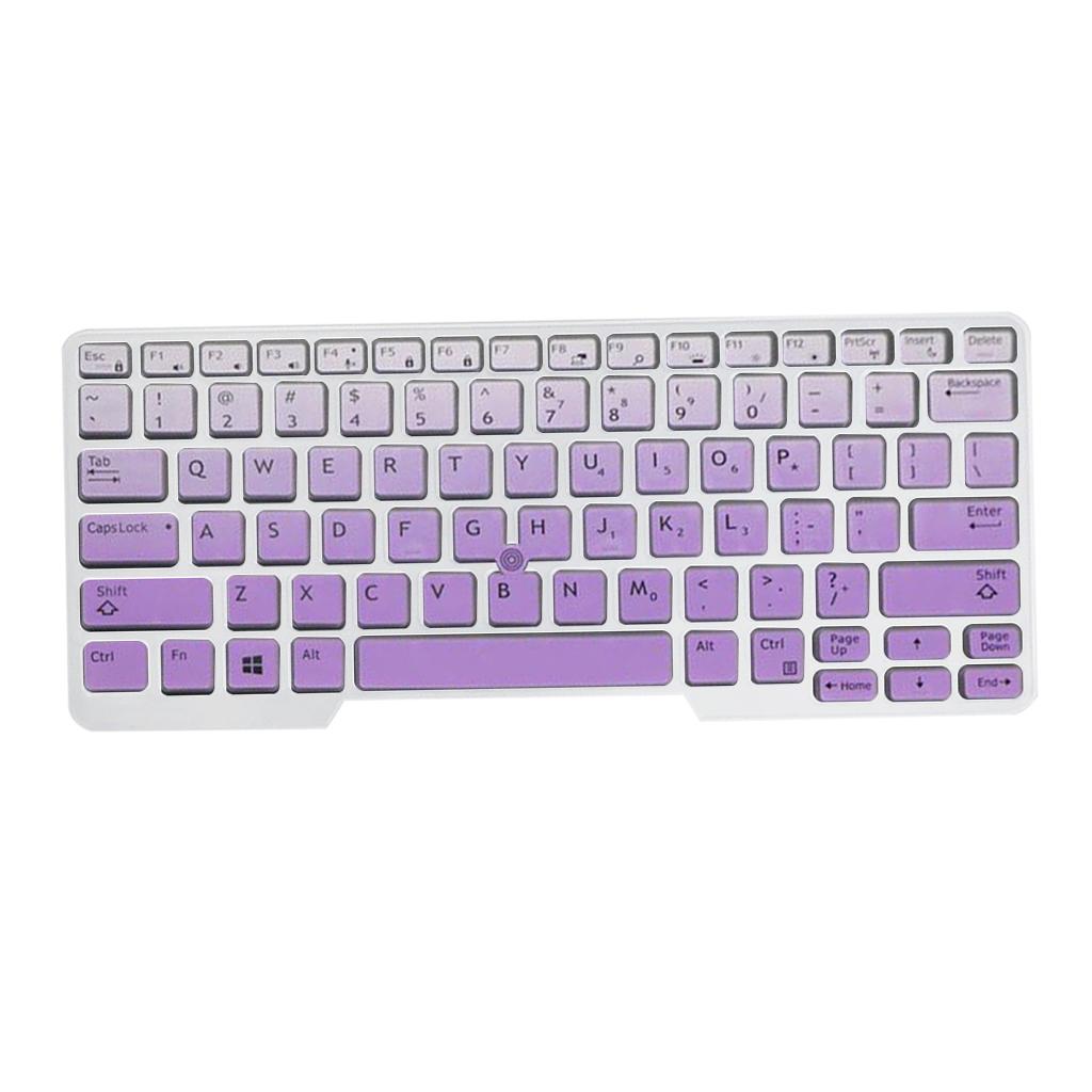 Silicone Keyboard Skin for Dell Latitude E5480 E5490 Purple Gradient