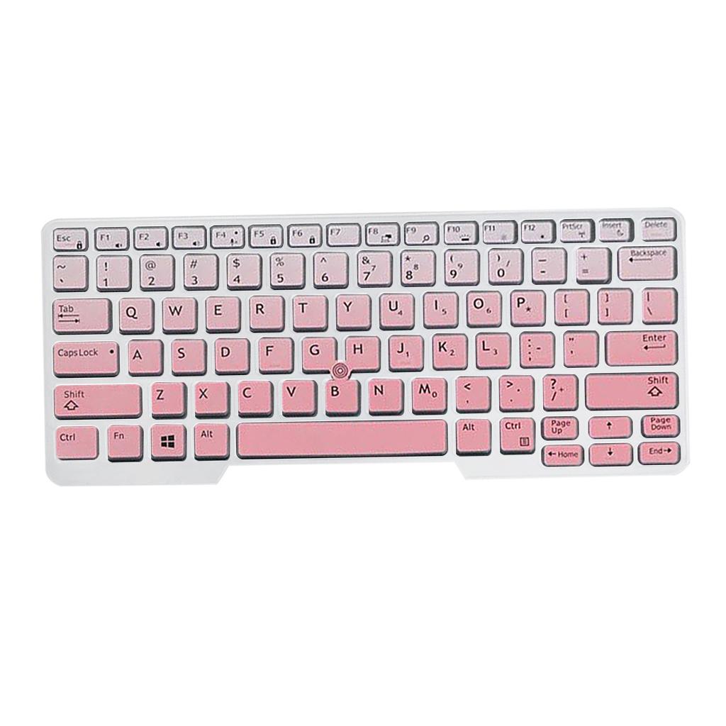 Silicone Keyboard Skin for Dell Latitude E5480 E5490 Pink Gradient