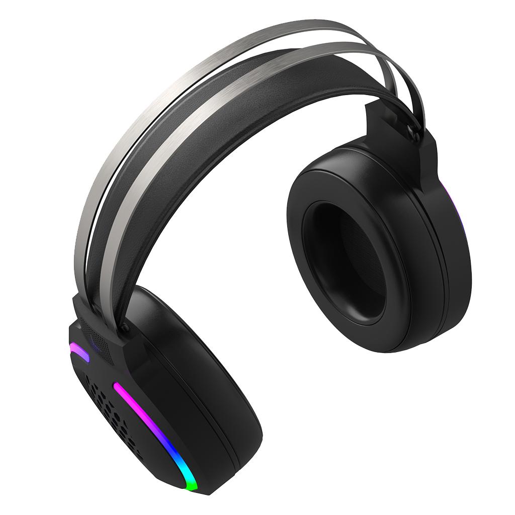 X2 Gaming Headset with Mic 7.1 Surround Sound with RGB LED Backlit Black