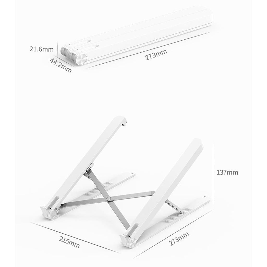 Foldable Laptop Stand Riser Adjustable with Cooling Fan for MacBook Air Pro