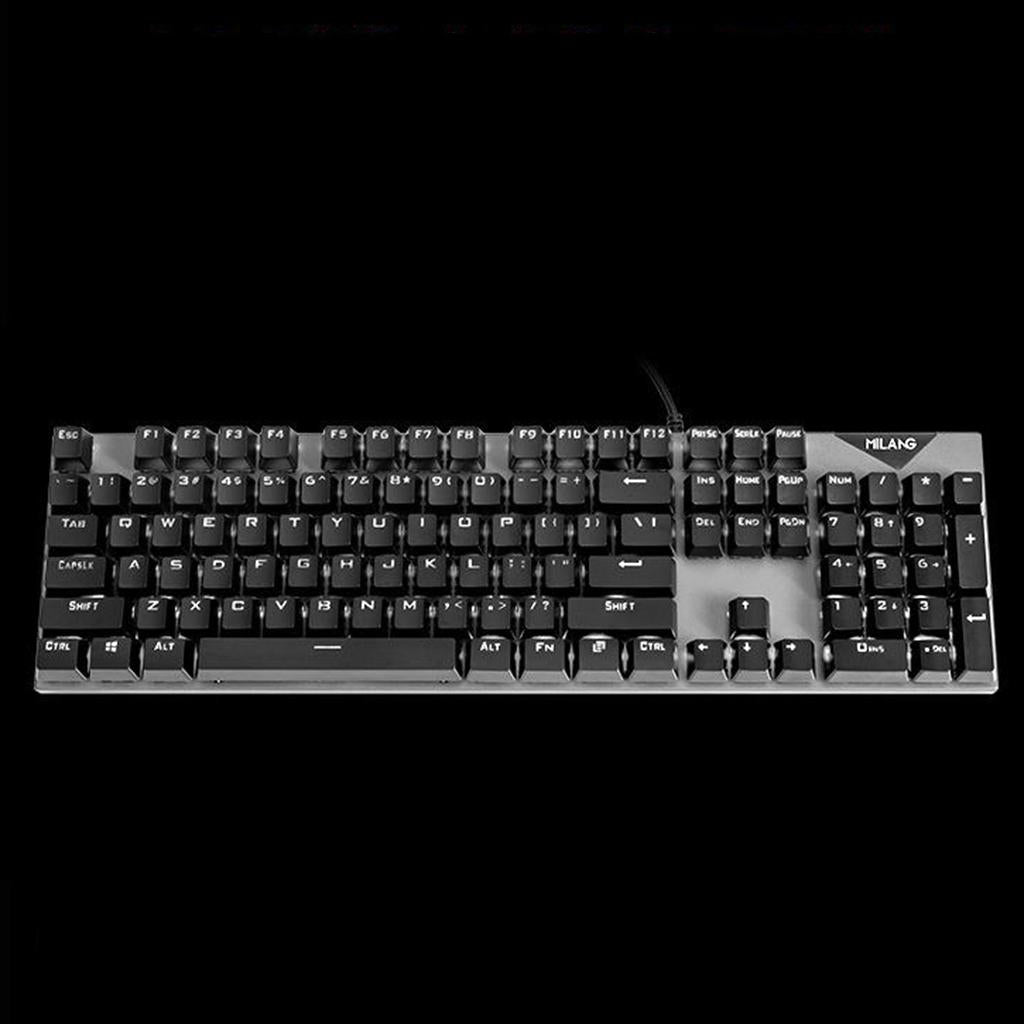 USB Wired Gaming Mechanical Keyboard 104 Key For Working Red