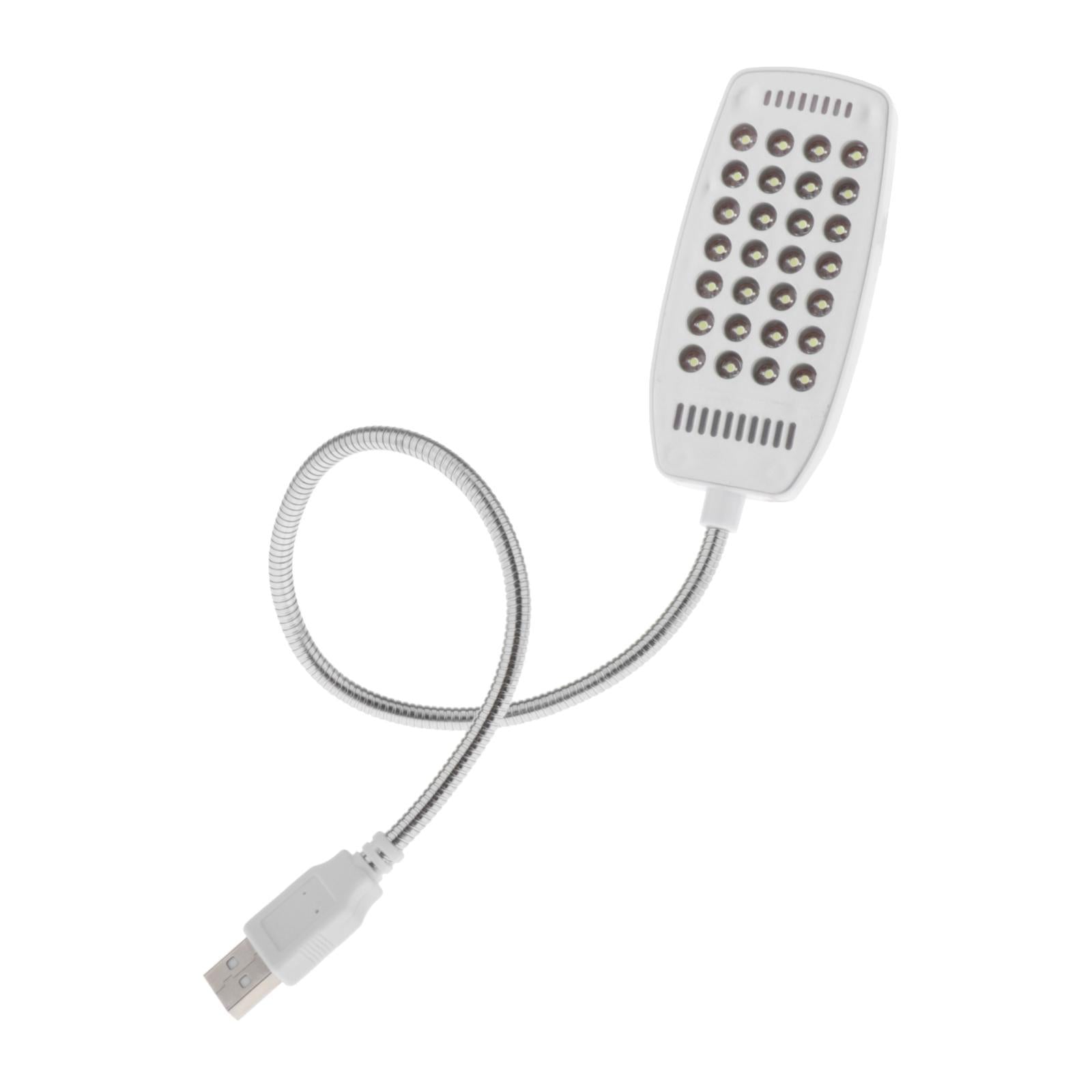 USB Portable Lamp 28 LED Gooseneck for Laptop PC MAC Computer  white Boxed