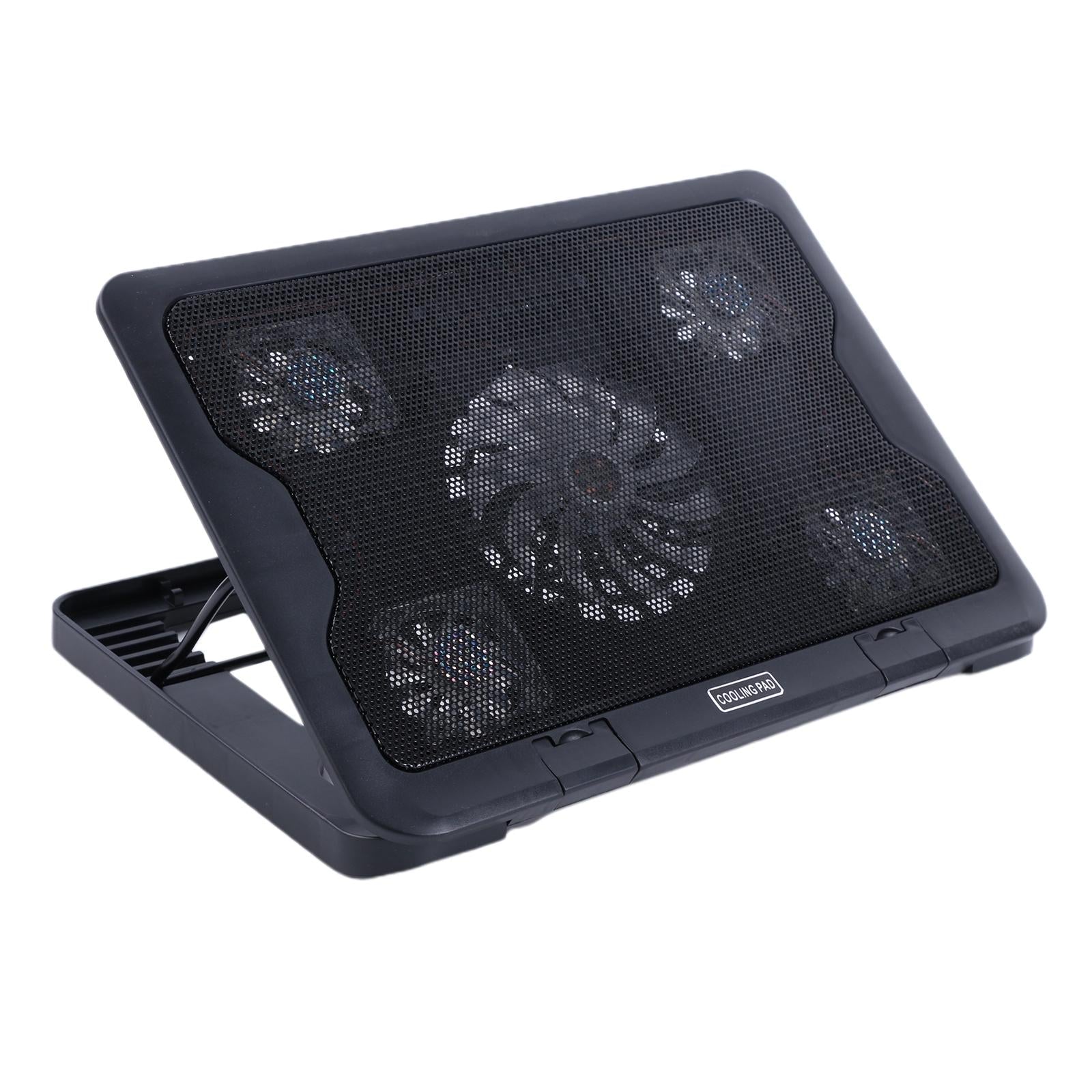 Laptop Cooling Pad Cooler 5 Blue LED Ultra Quiet Fans for 12-17