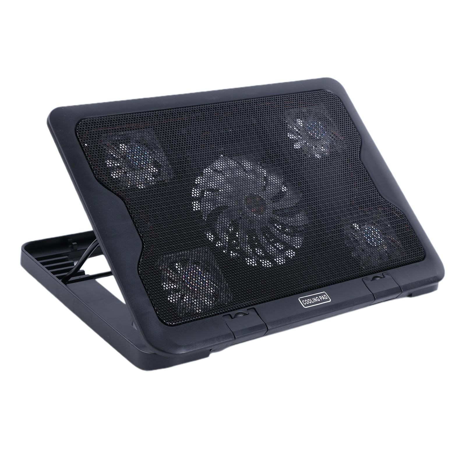 Laptop Cooling Pad Cooler 5 Blue LED Ultra Quiet Fans for 12-17