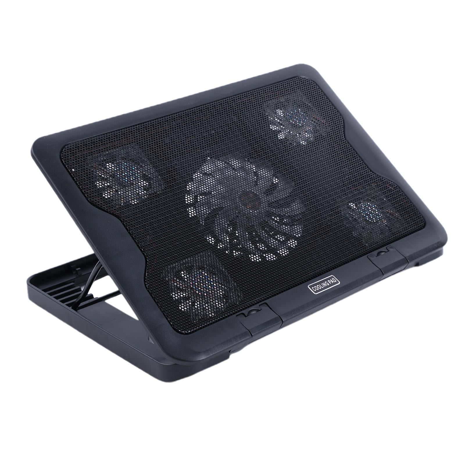 Laptop Cooling Pad Cooler 5 Blue LED Ultra Quiet Fans for 12-17