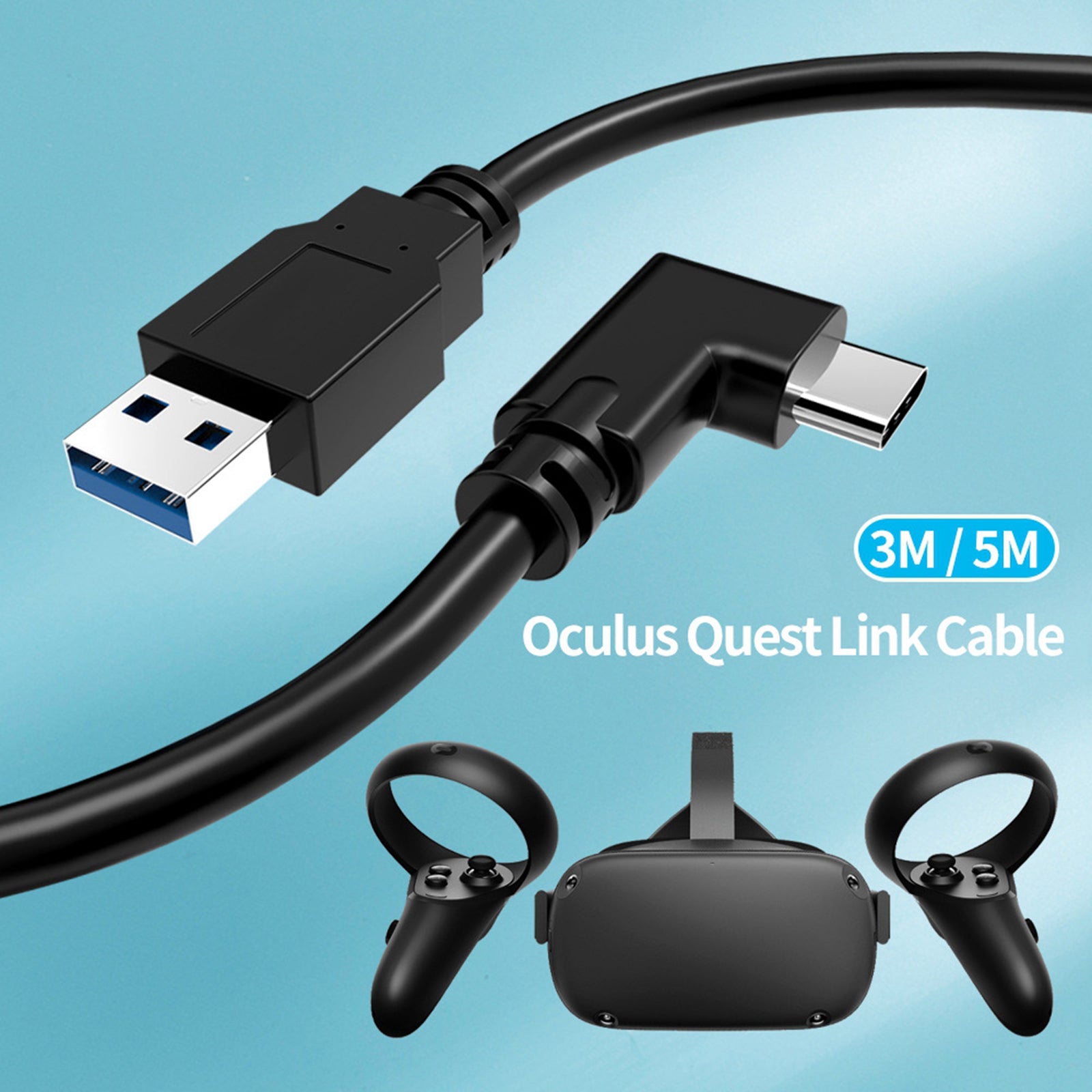 16ft Type-C to USB 3.0 Link Cable for Oculus Quest no Relay Amplifier