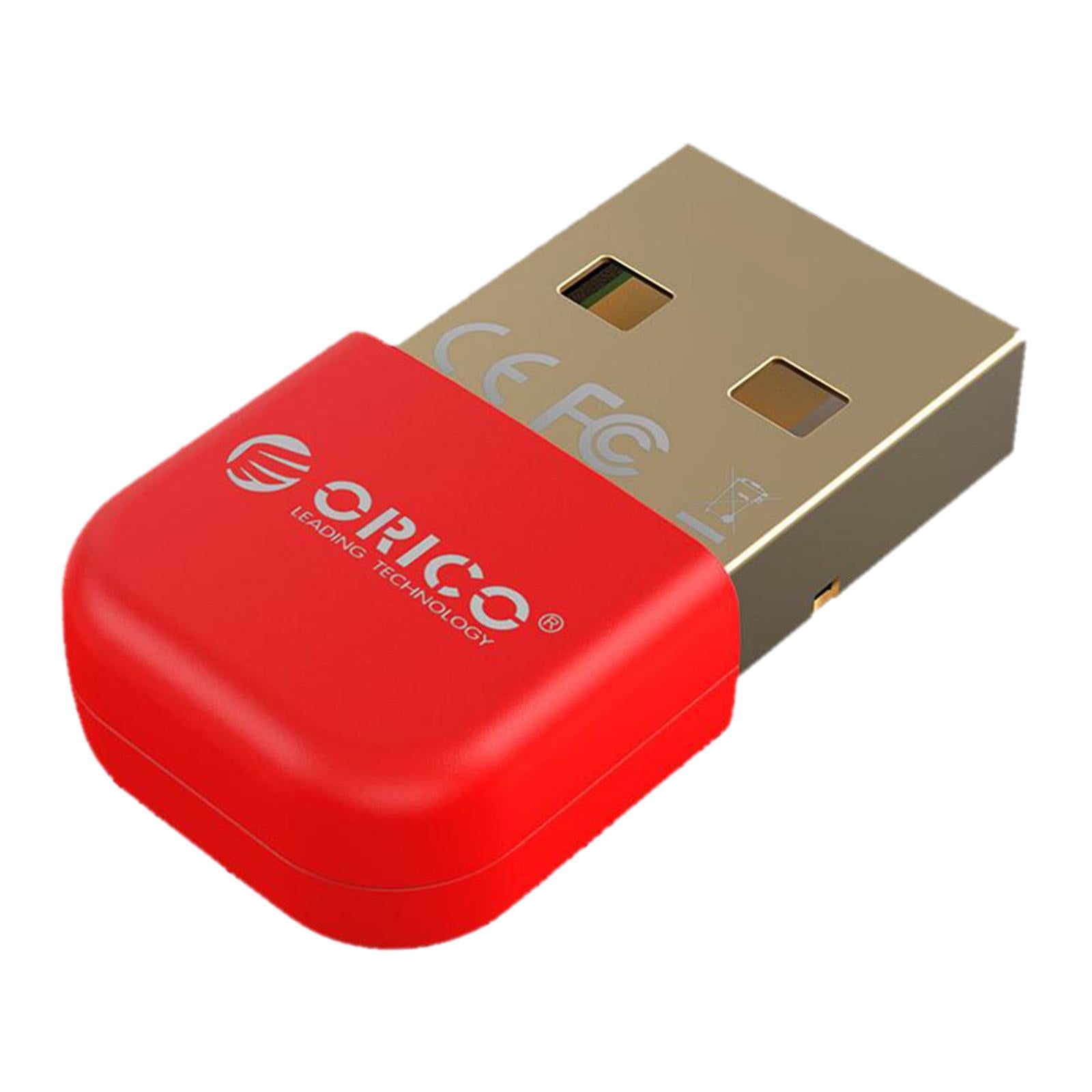 Wireless USB Bluetooth 4.0 Adapter Dongle for Win XP 7/ 8/10 PC Laptop Red