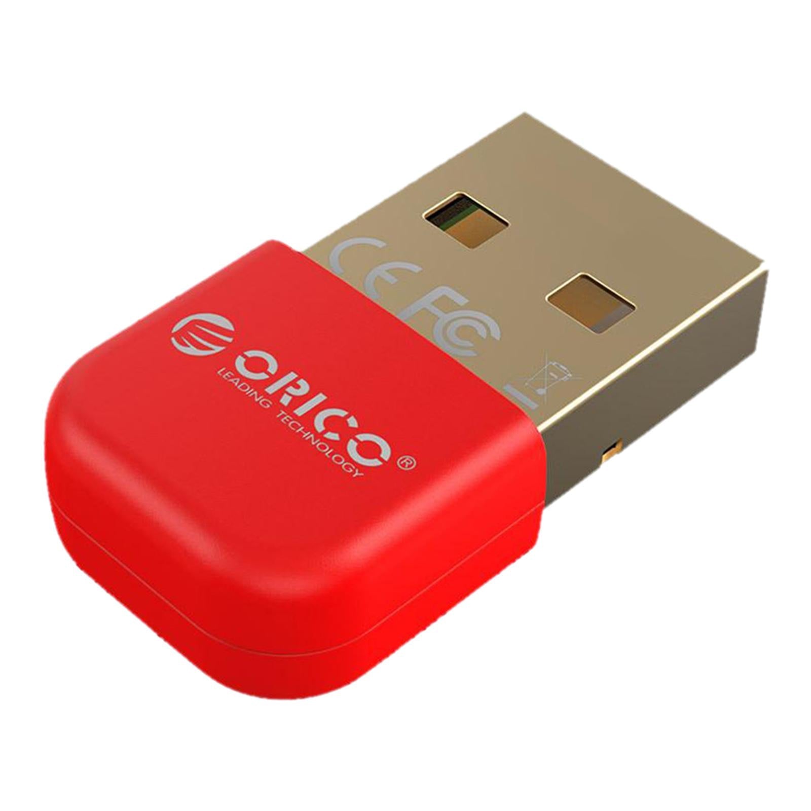 Wireless USB Bluetooth 4.0 Adapter Dongle for Win XP 7/ 8/10 PC Laptop Red