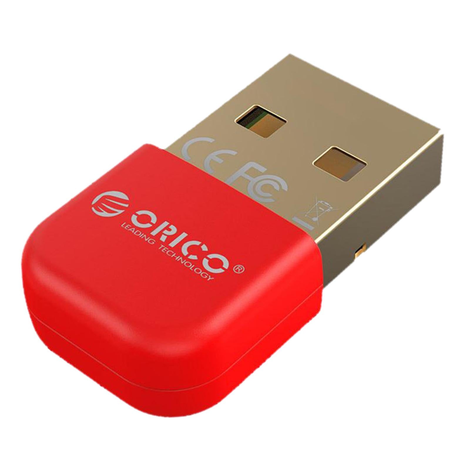 Wireless USB Bluetooth 4.0 Adapter Dongle for Win XP 7/ 8/10 PC Laptop Red