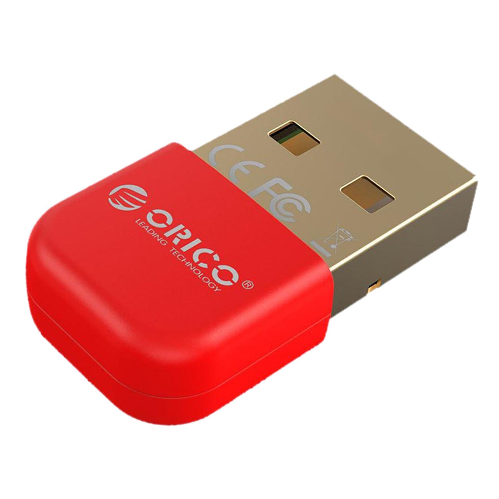 Wireless USB Bluetooth 4.0 Adapter Dongle for Win XP 7/ 8/10 PC Laptop Red