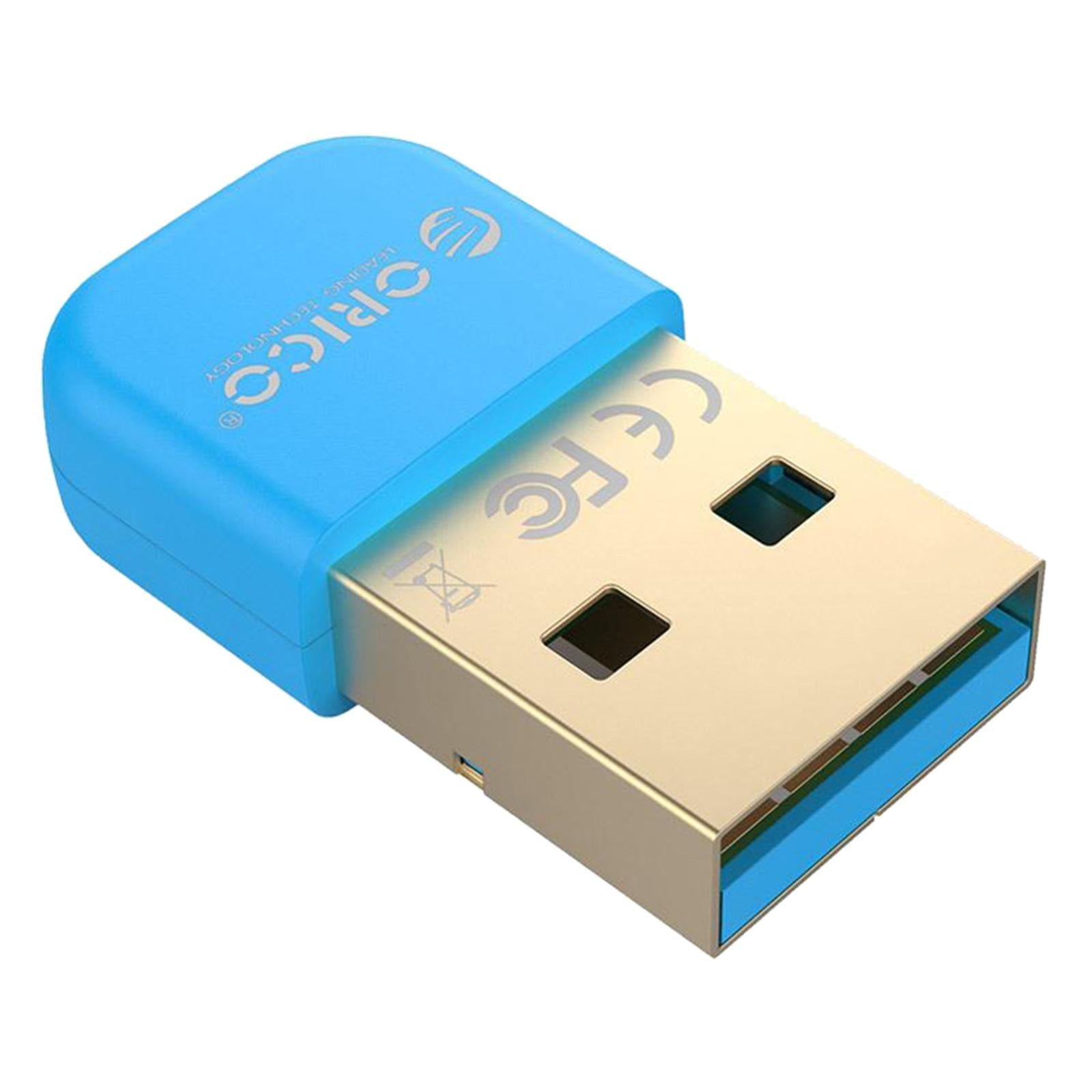 Wireless USB Bluetooth 4.0 Adapter Dongle for Win XP 7/ 8/10 PC Laptop Blue