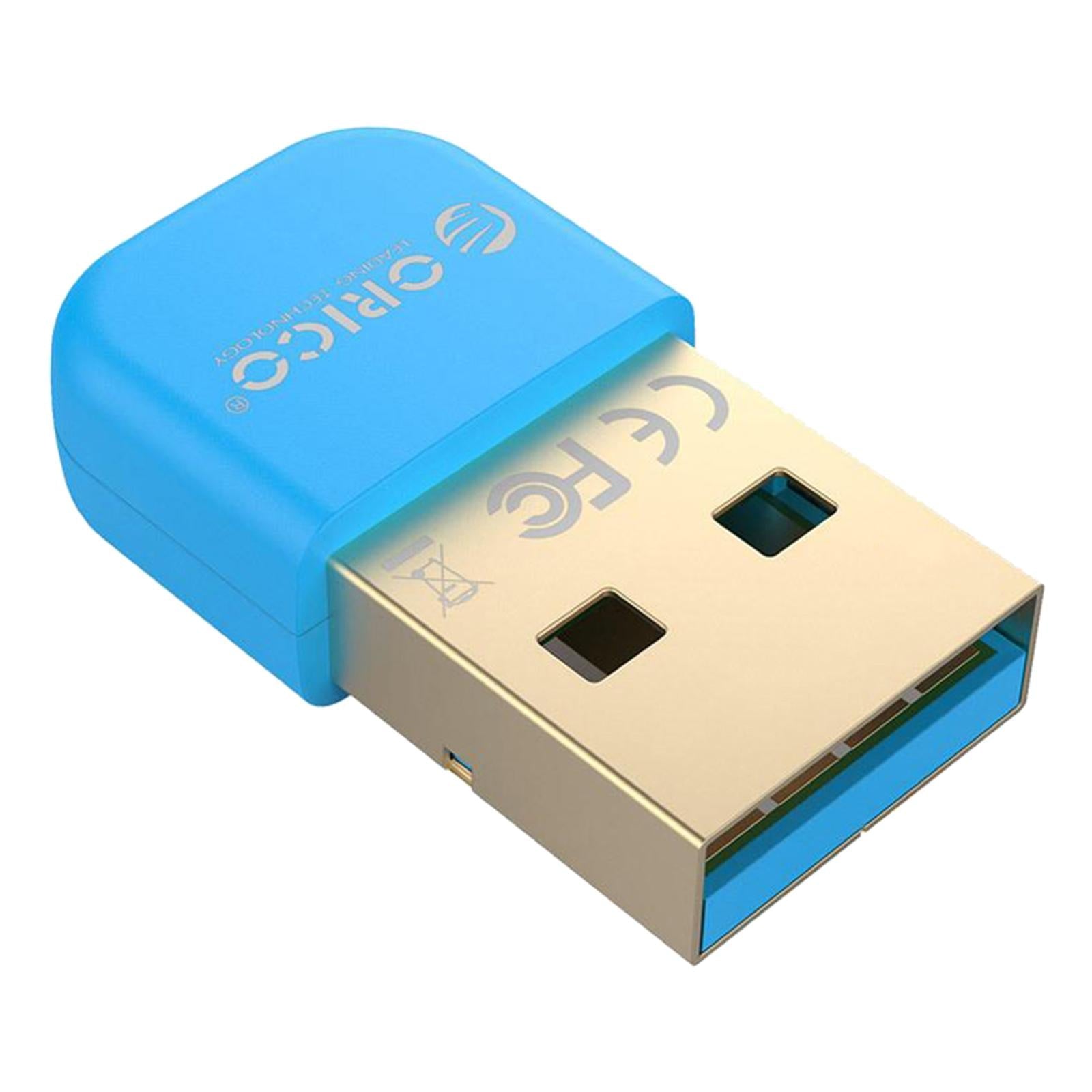 Wireless USB Bluetooth 4.0 Adapter Dongle for Win XP 7/ 8/10 PC Laptop Blue