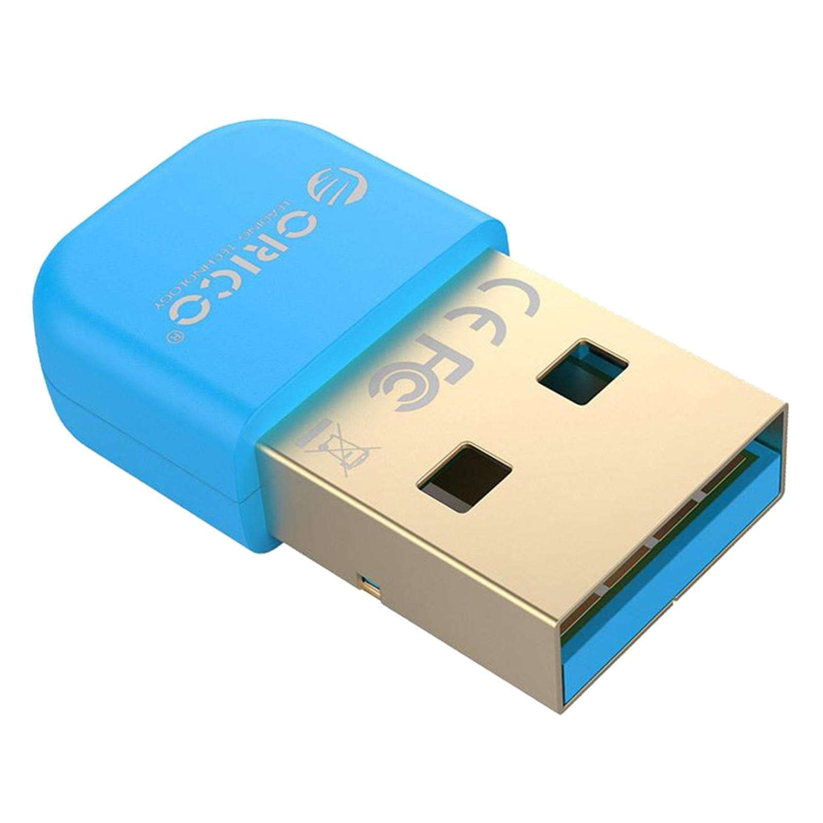 Wireless USB Bluetooth 4.0 Adapter Dongle for Win XP 7/ 8/10 PC Laptop Blue