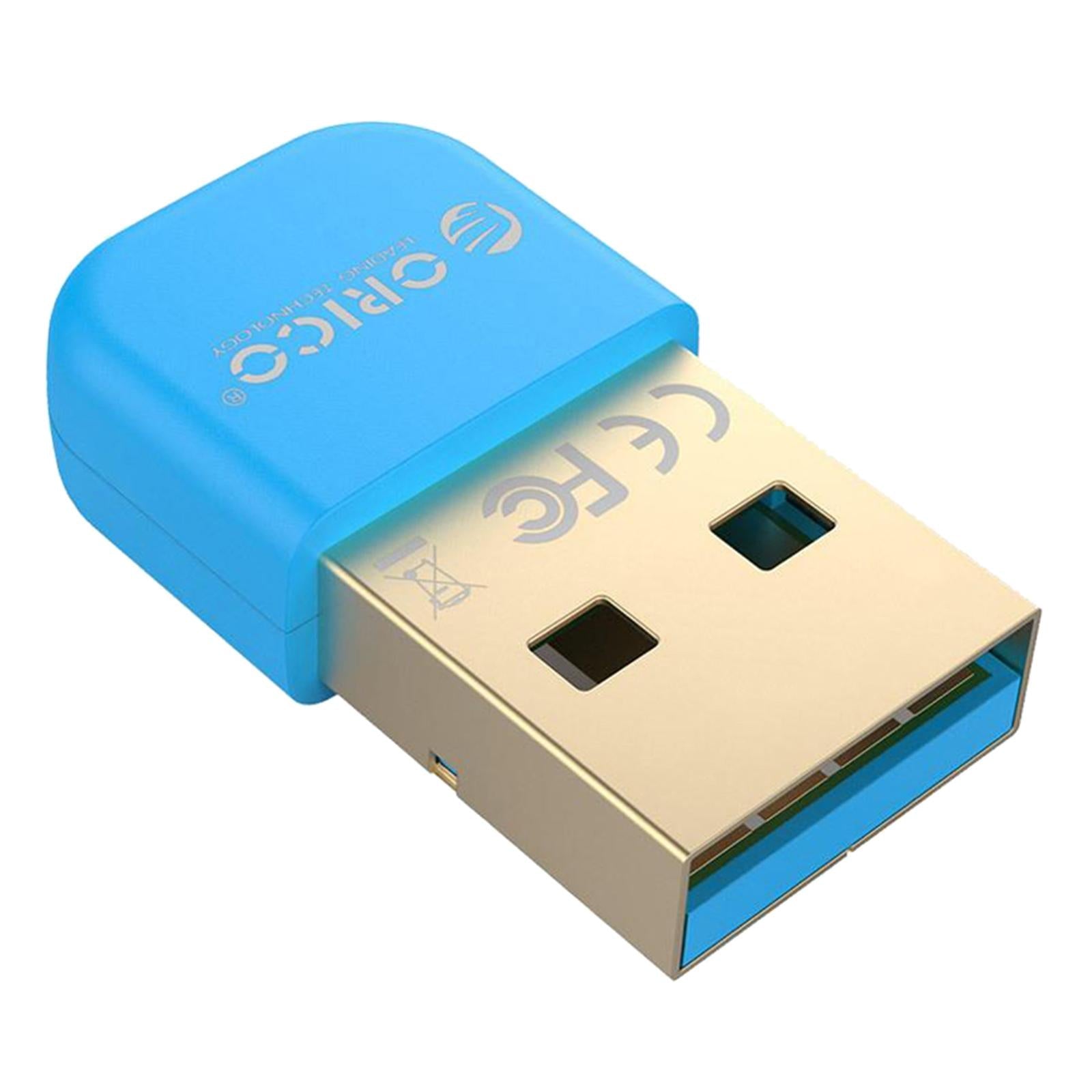 Wireless USB Bluetooth 4.0 Adapter Dongle for Win XP 7/ 8/10 PC Laptop Blue