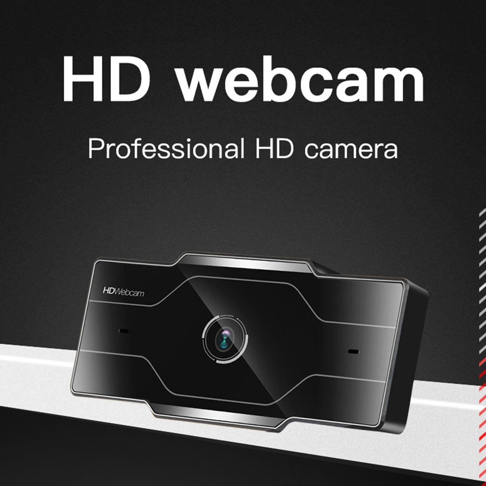 Webcam HD Web Camera Cam Microphone For PC Laptop 2K Orange