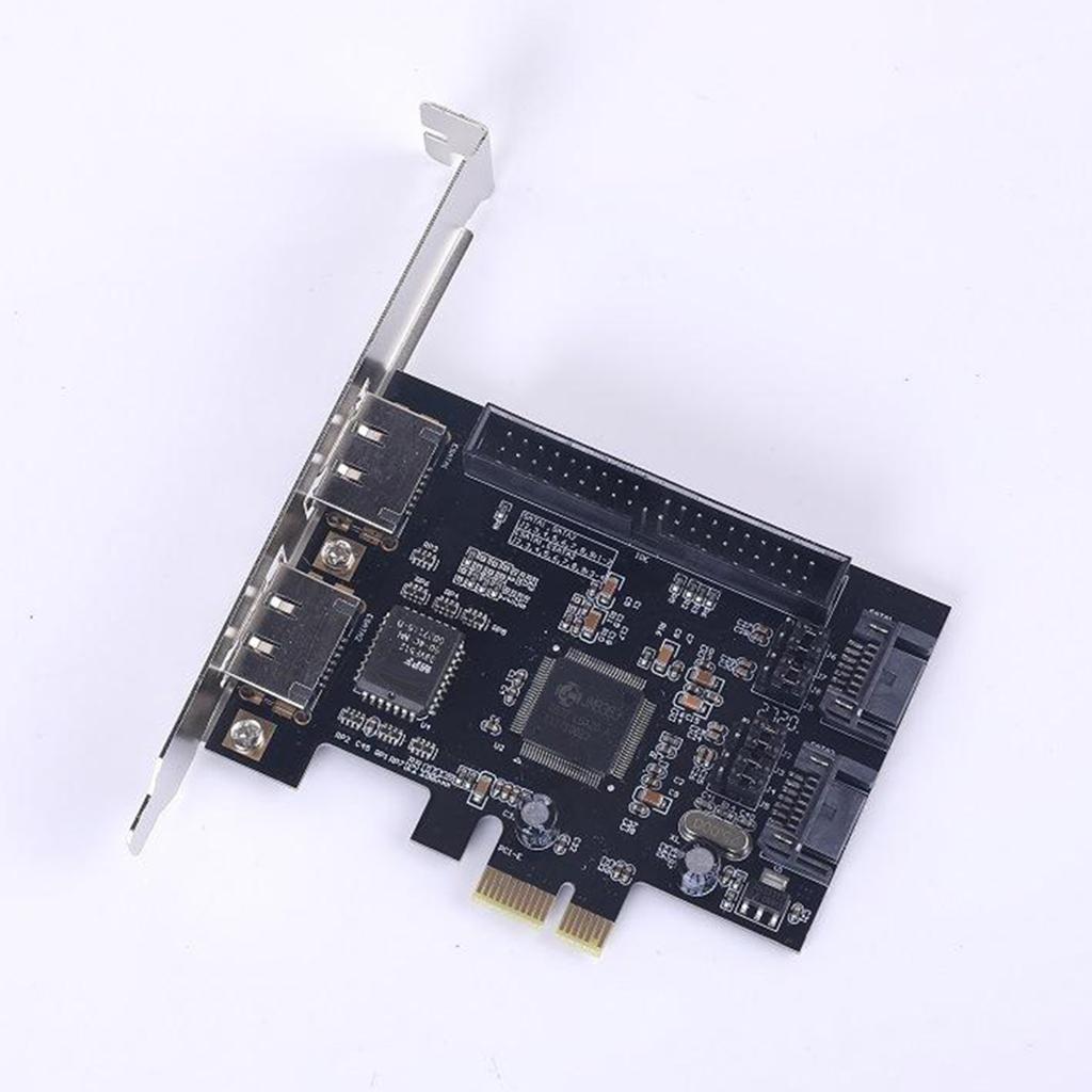 2 Ports PCIe to IDE SATA II 2.0 eSATA x2 PATA Adapter Card Conversion RAID