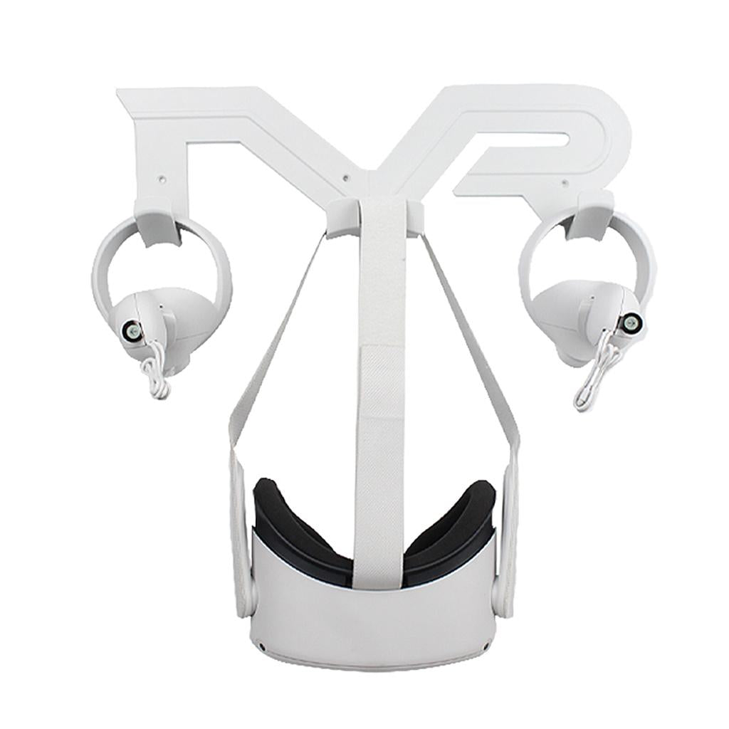 VR Wall Mount Storage Stand Bracket Controller Holder for Oculus White