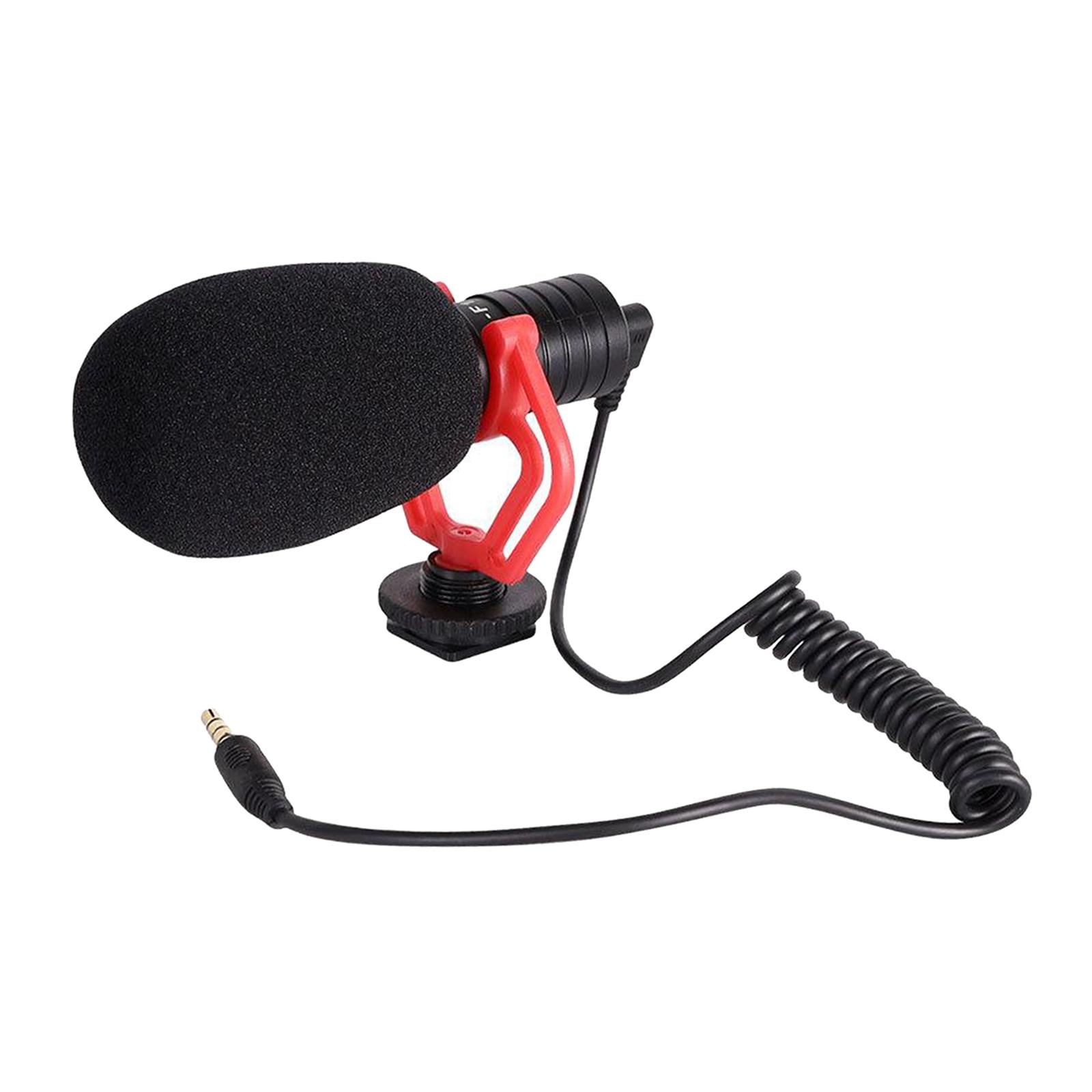 Portable Camera Mic Video Windshield for DSLR Camera Camcorder w/ 3.5mm Jack