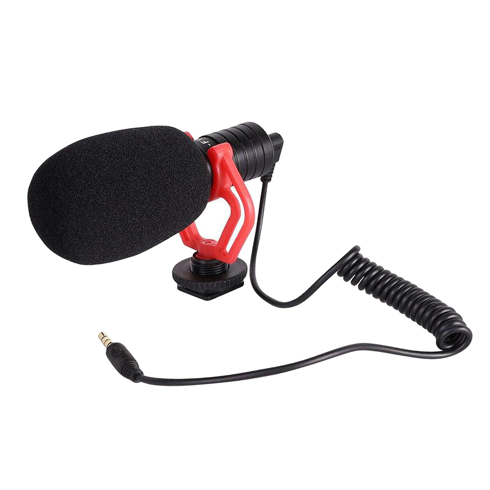 Portable Camera Mic Video Windshield for DSLR Camera Camcorder w/ 3.5mm Jack