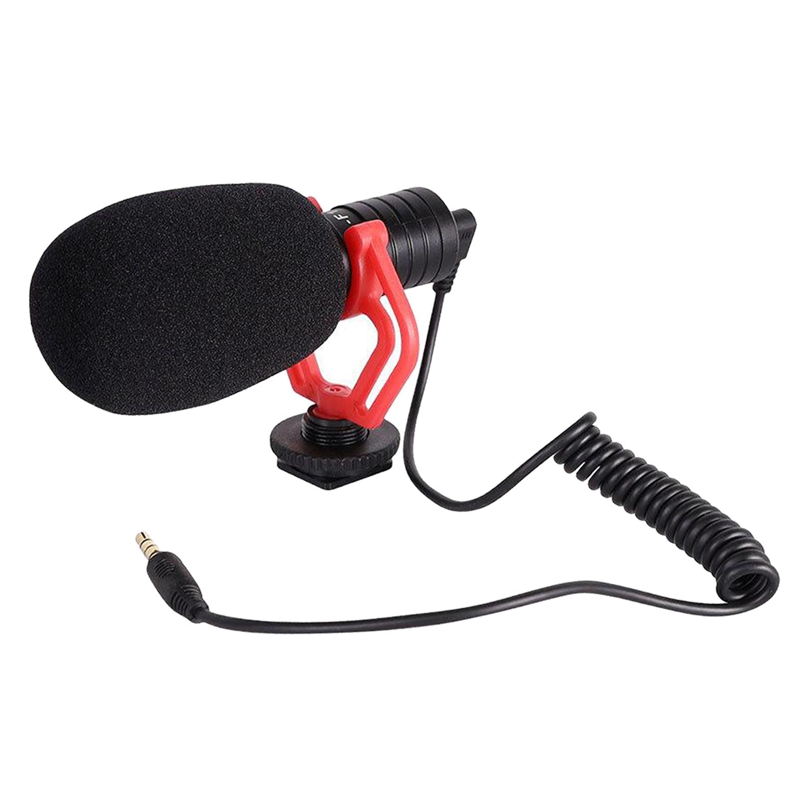 Portable Camera Mic Video Windshield for DSLR Camera Camcorder w/ 3.5mm Jack