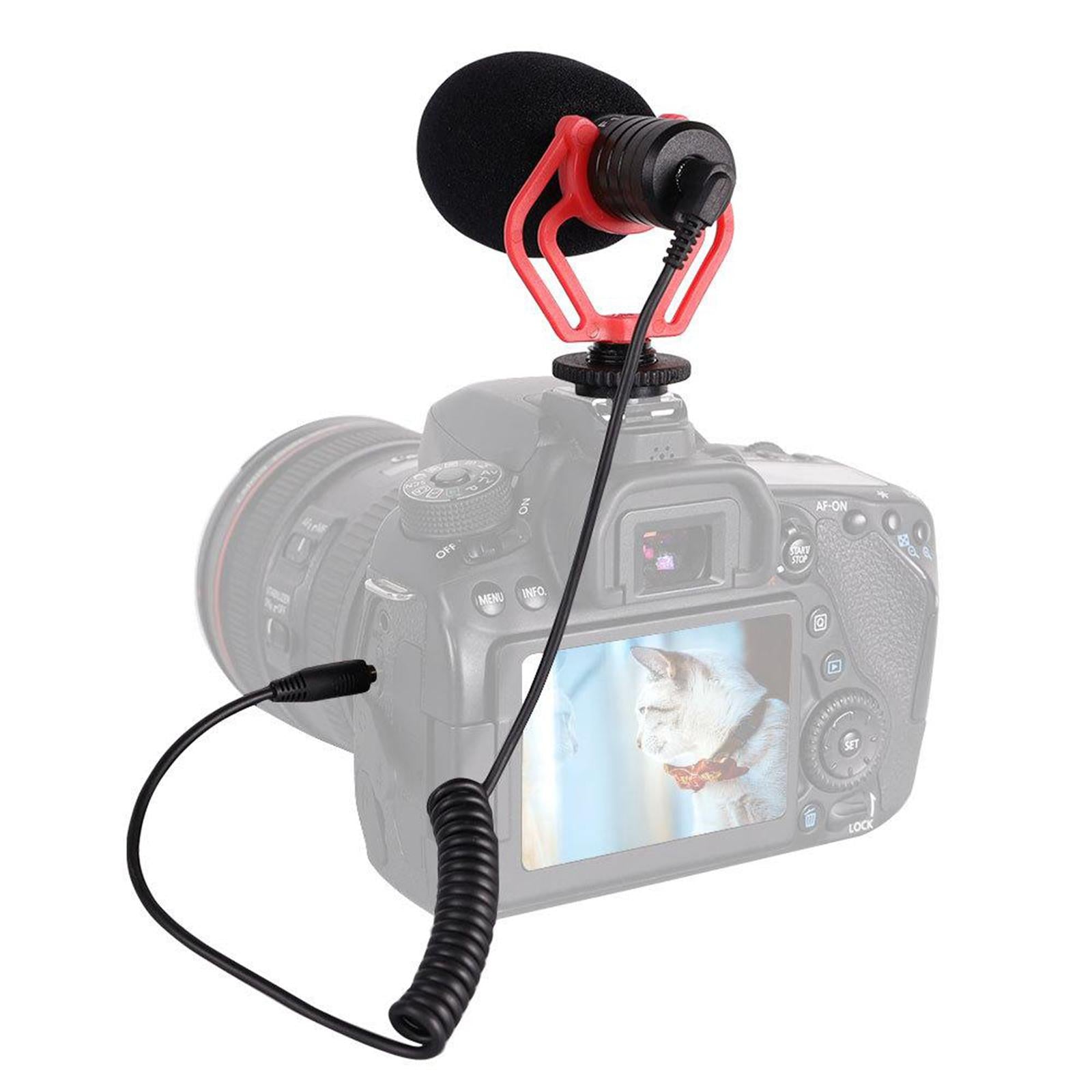 Portable Camera Mic Video Windshield for DSLR Camera Camcorder w/ 3.5mm Jack