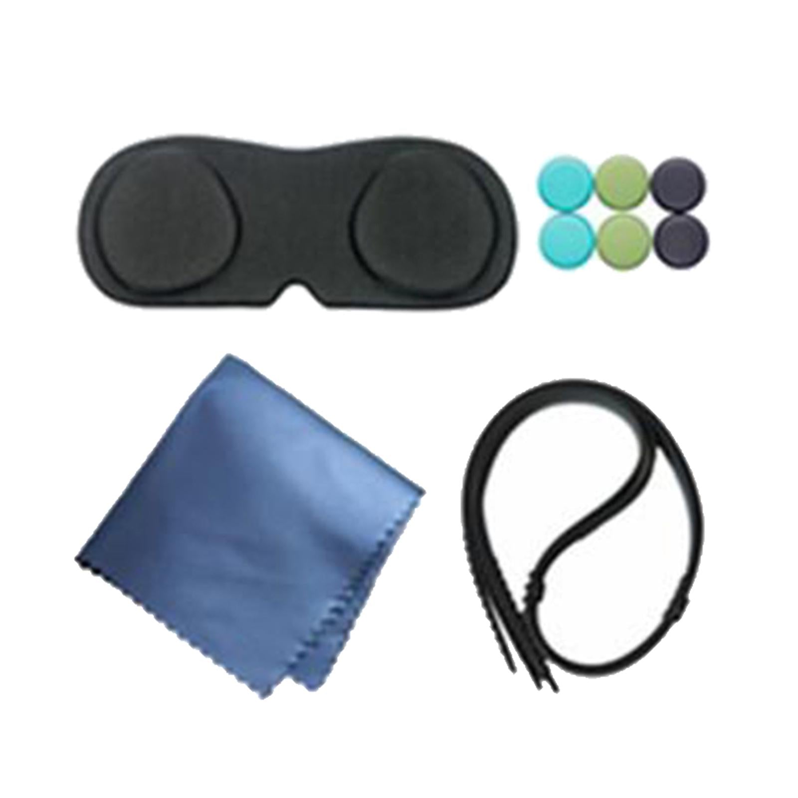 Silicone Eye Mask Cover Controller Grips For Oculus Quest 2 VR Headset Blue