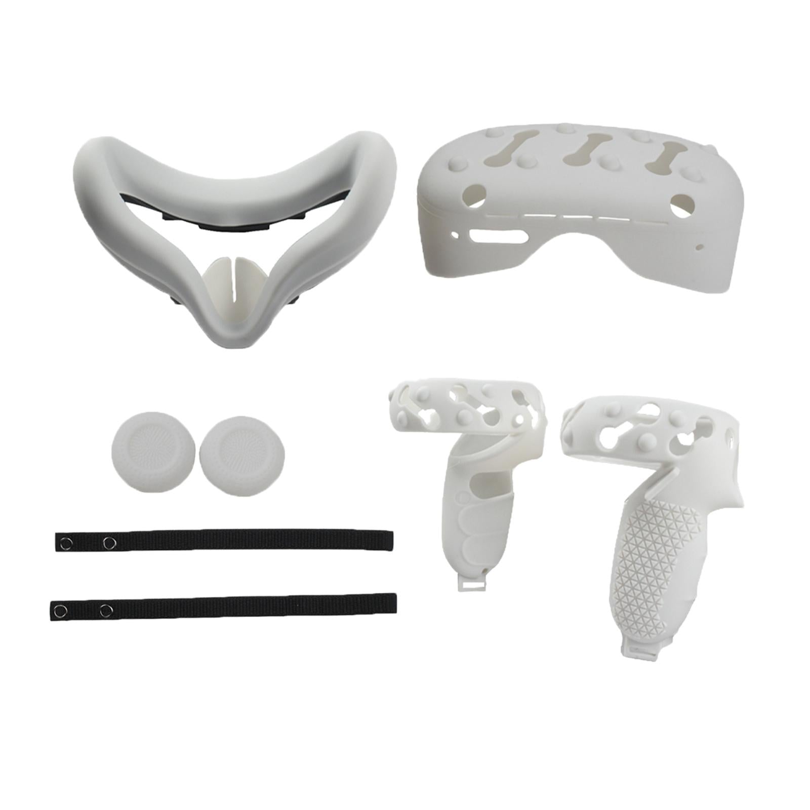 VR Face Cover Skin Set Bundle for Oculus Quest 2 Face Protect  white